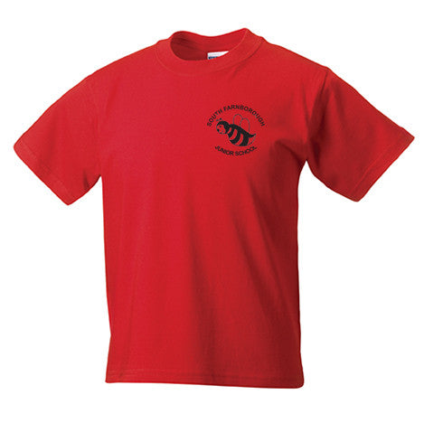 South Farnborough Red PE T-Shirt – Brenda's Schoolwear