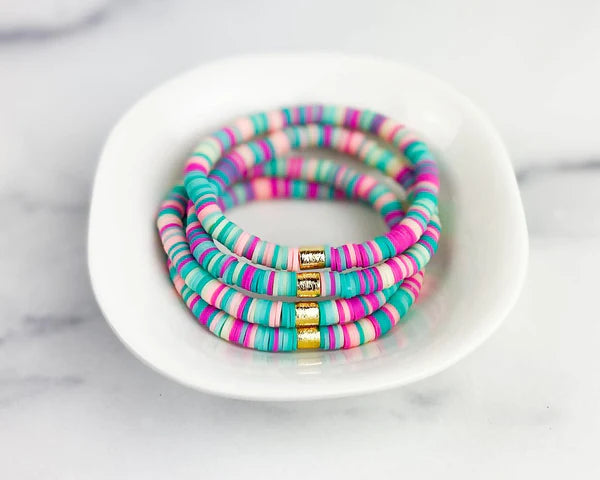 Mia Tia Rainbow {COLOR POP} Heishi Beads Bracelet