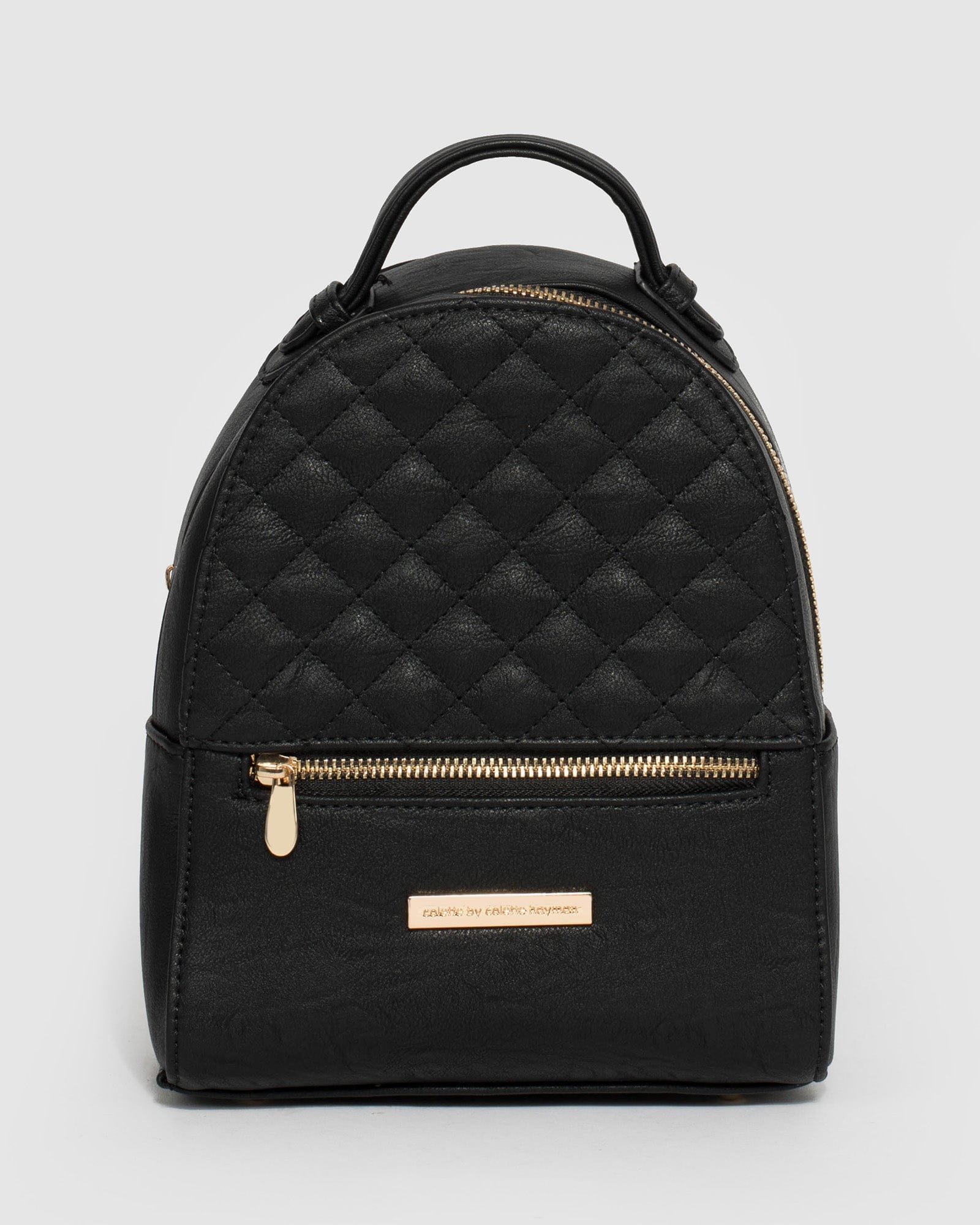 Black Bianca Diamond Quilt Backpack – colette by colette hayman