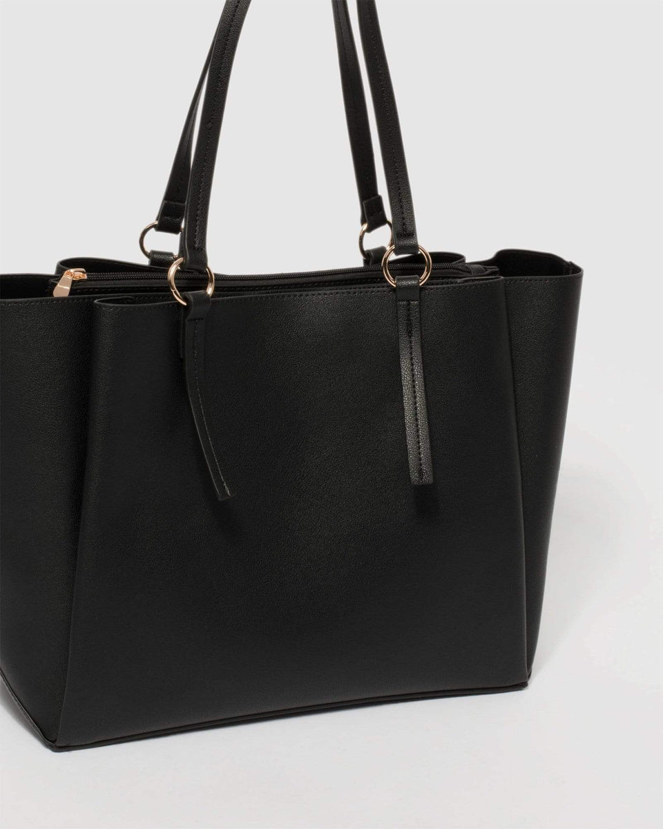 Black Eliza Large Tote Bag – colette by colette hayman