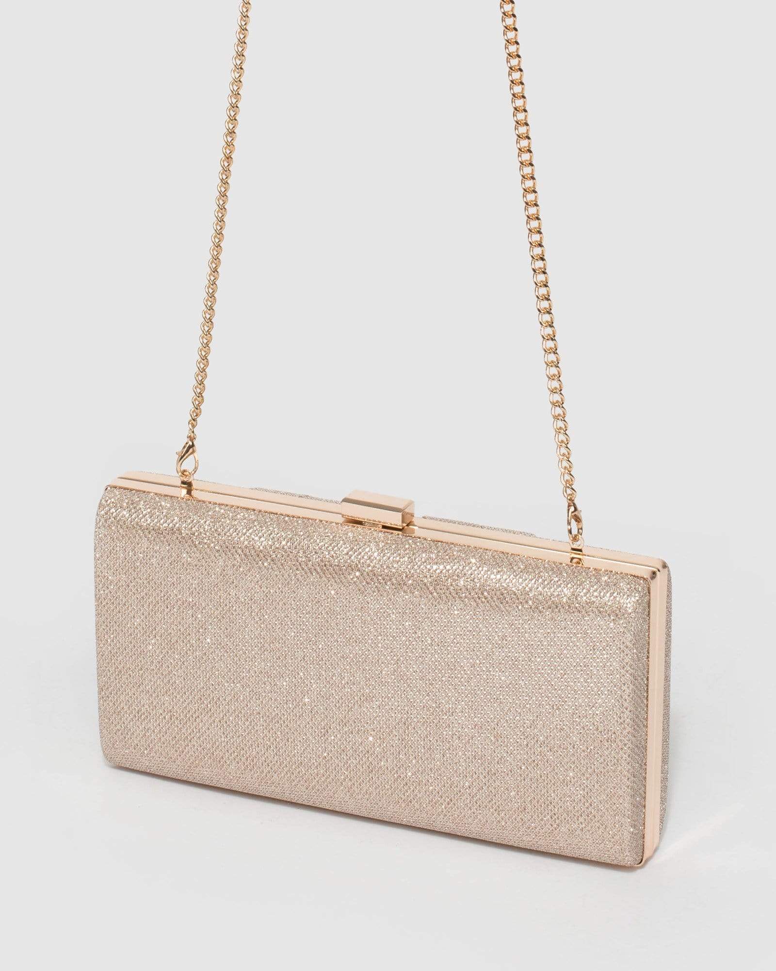 Gold Glitter Melanie Clutch Bag – colette by colette hayman