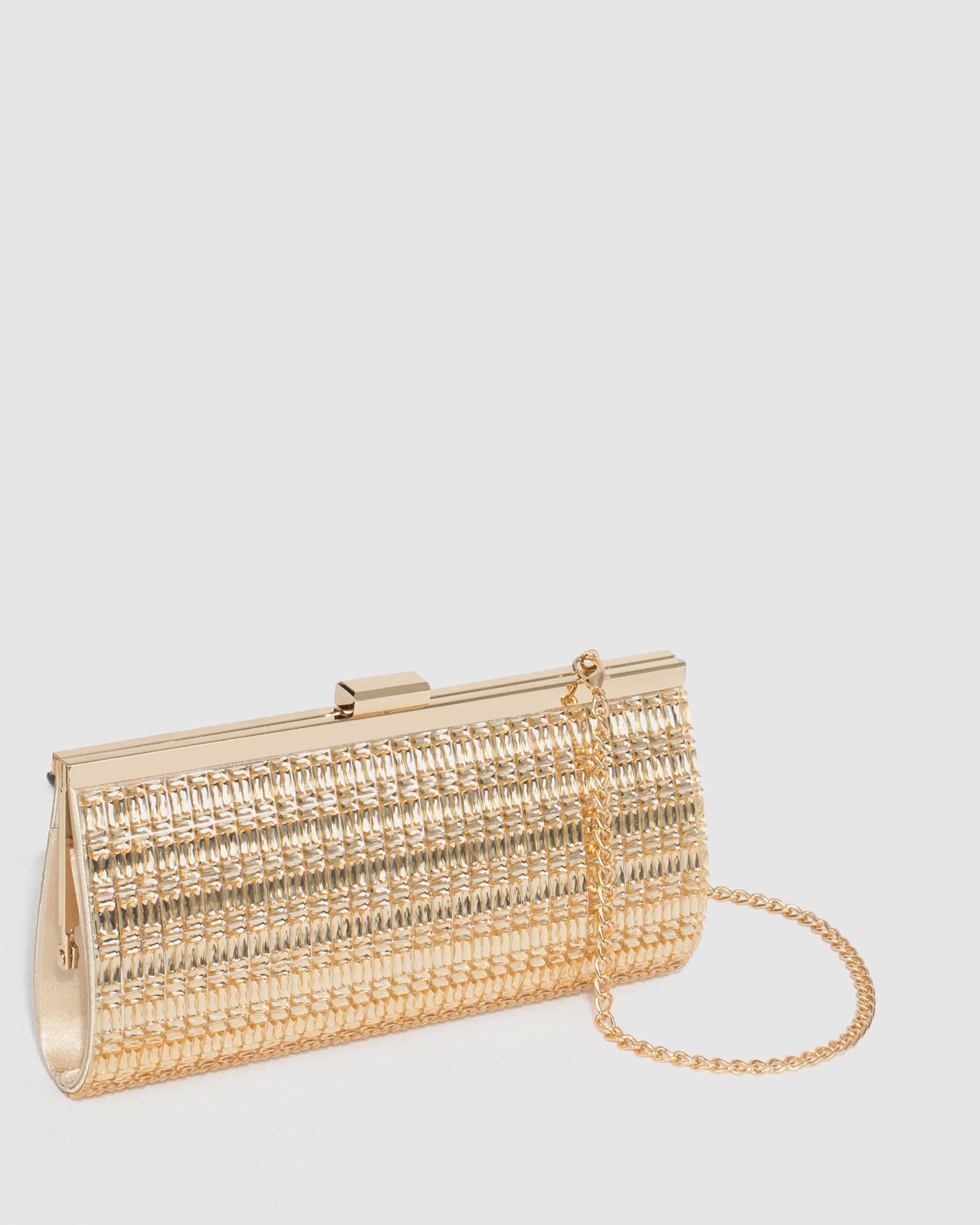 Gold Liza Sparkle Clutch Bag – colette by colette hayman