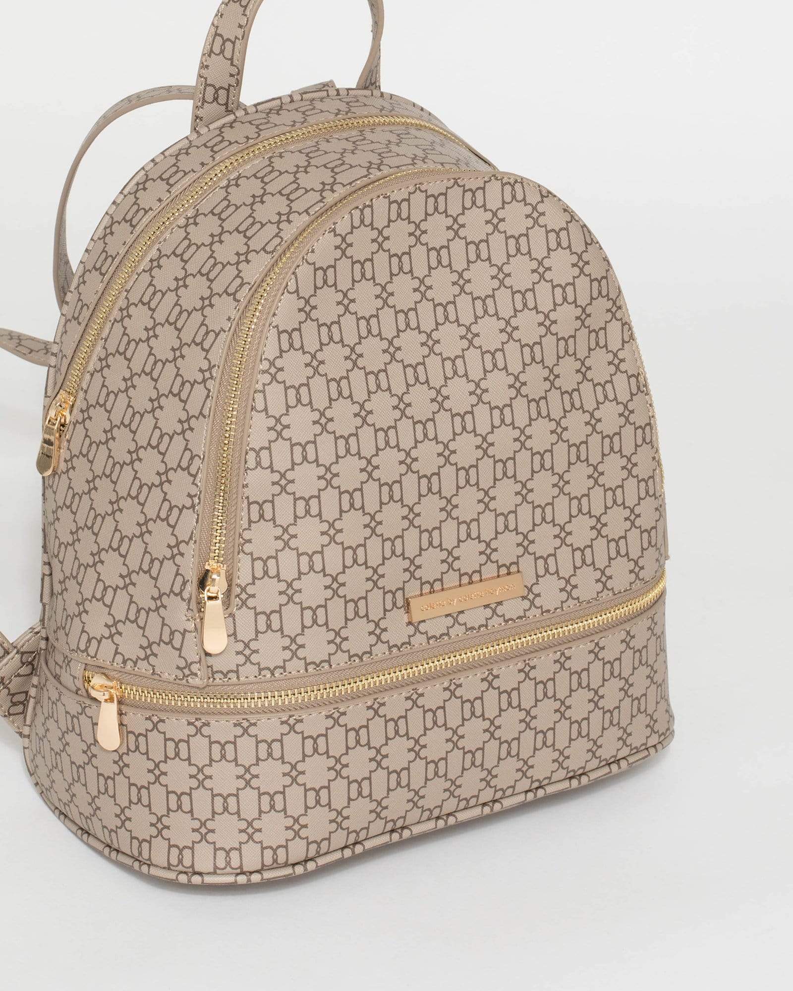 dkny monogram backpack