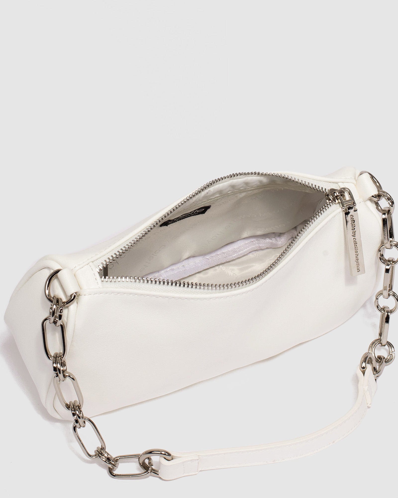 White Milena Basic Shoulder Bag – colette by colette hayman