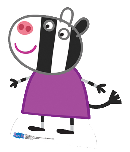 Peppa Pig - Zoe Zebra Cardboard Cutout | Ozzie Collectables