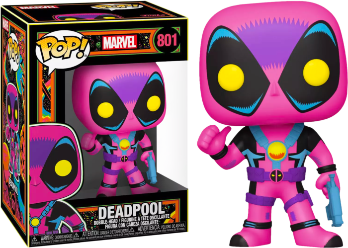 black light funko pop deadpool