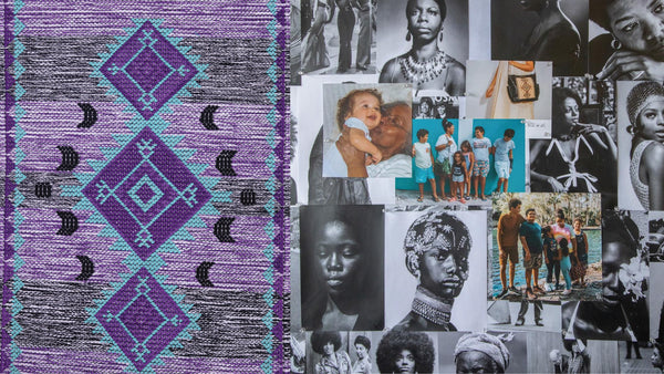photo collage of a collaboration with Nena & Co. and Angela Webber for Black History Month.