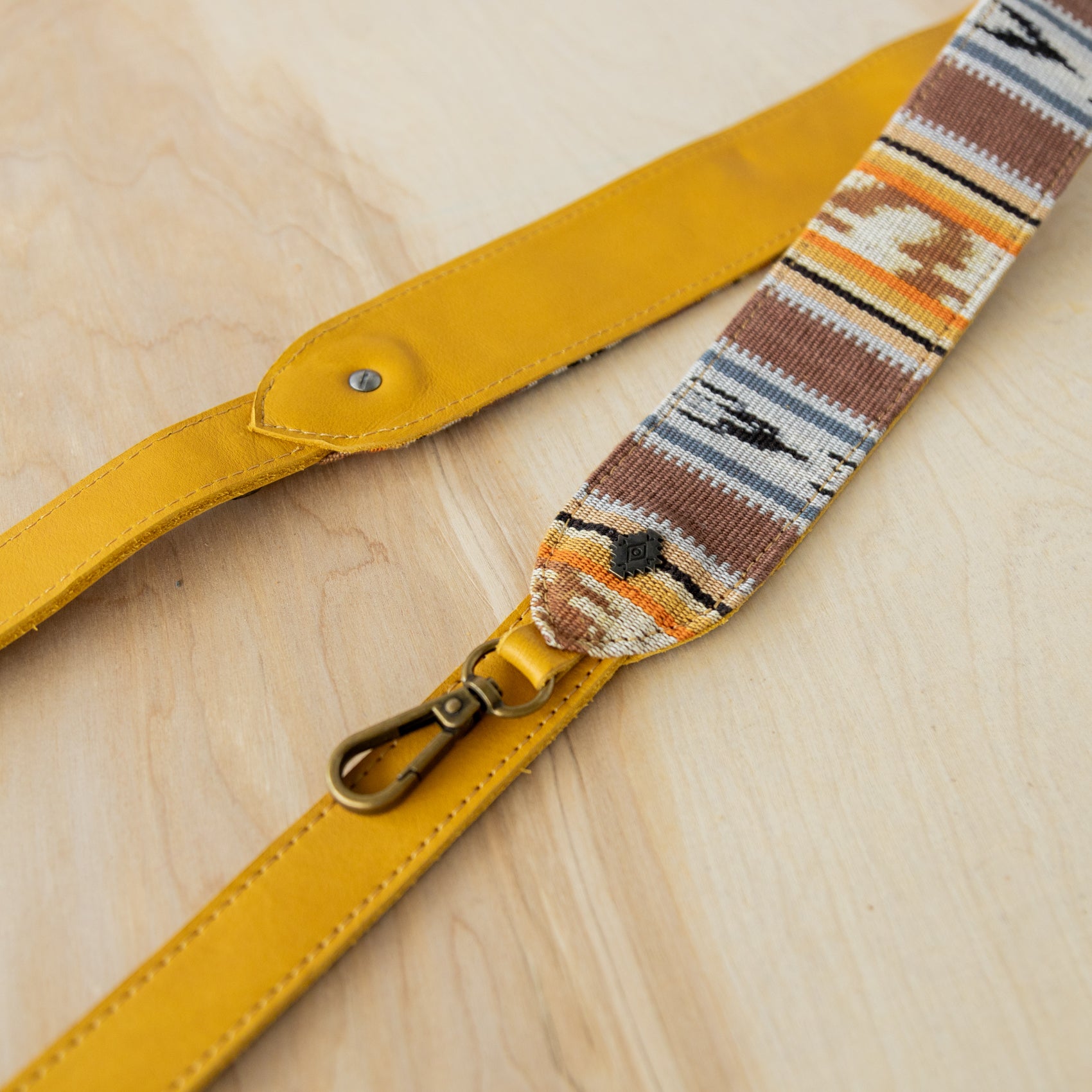 UTILITY STRAP - ARTISAN COLLECTION - UMBER - MUSTARD LEATHER **MADE TO ORDER**