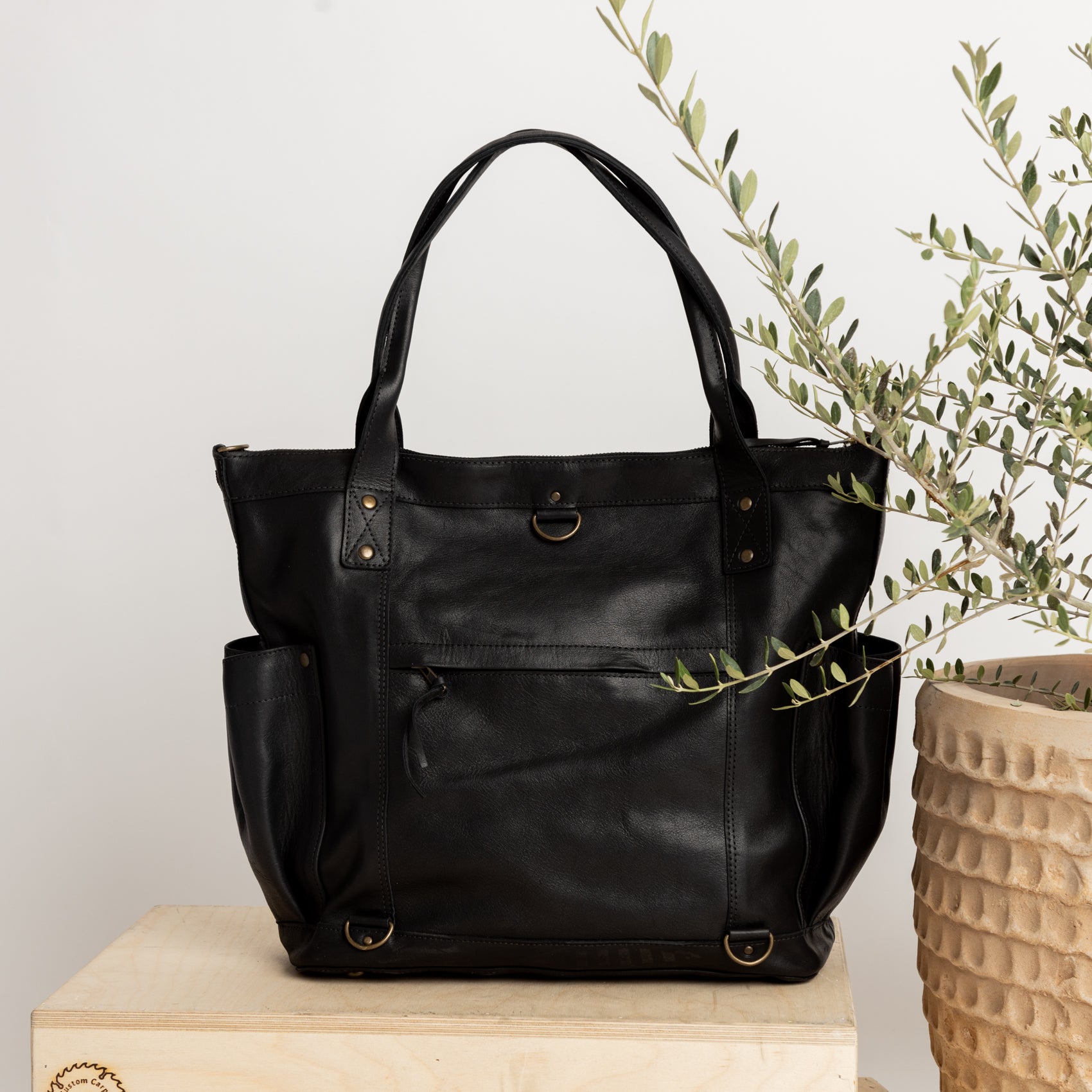 THE PERFECT BAG FULL - ARTISAN COLLECTION - NEW WEAVE PATZUN - GREEN - BLACK