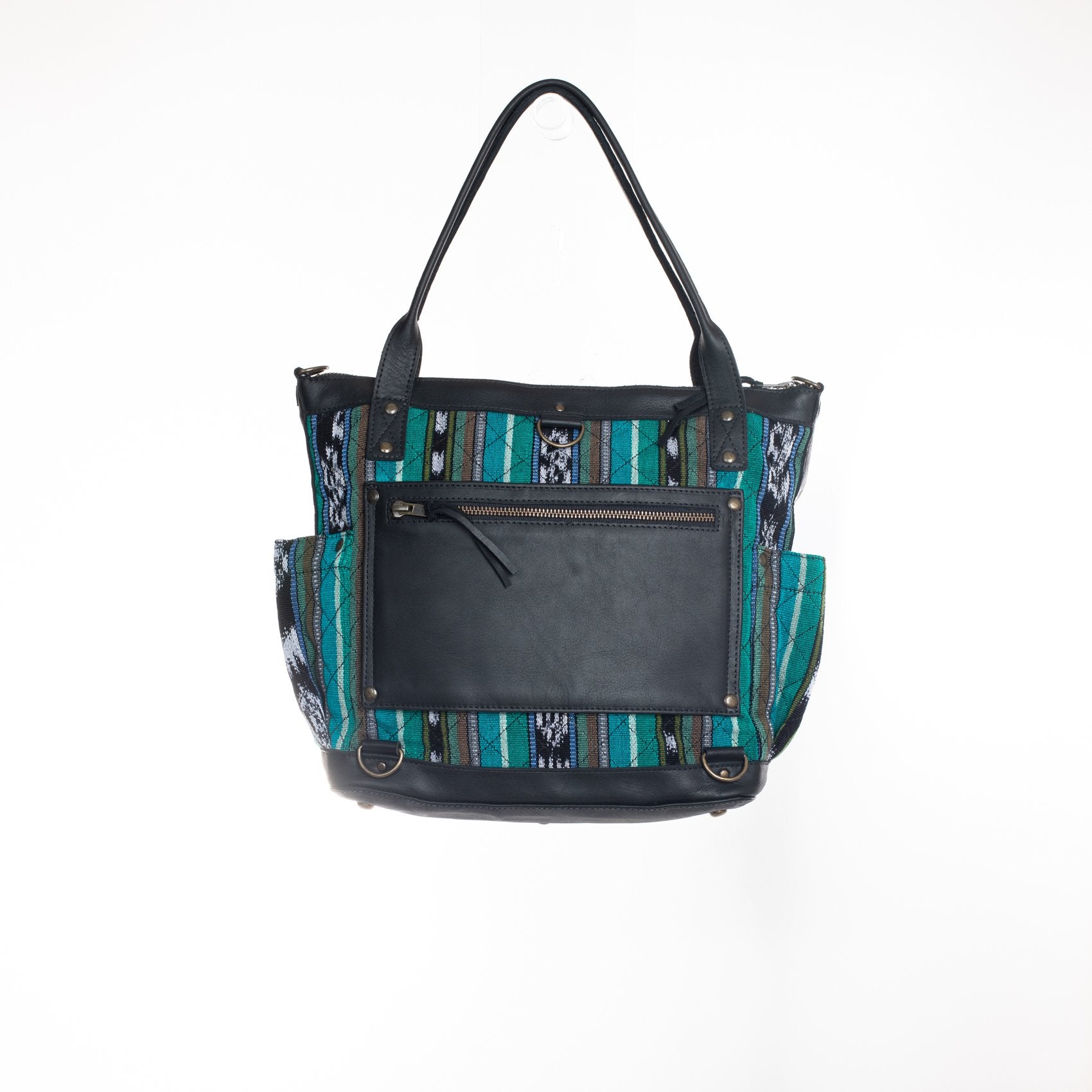 THE PERFECT BAG MEDIUM - QUILTED ARTISAN COLLECTION - JAVANA NIGHTS - BLACK LEATHER