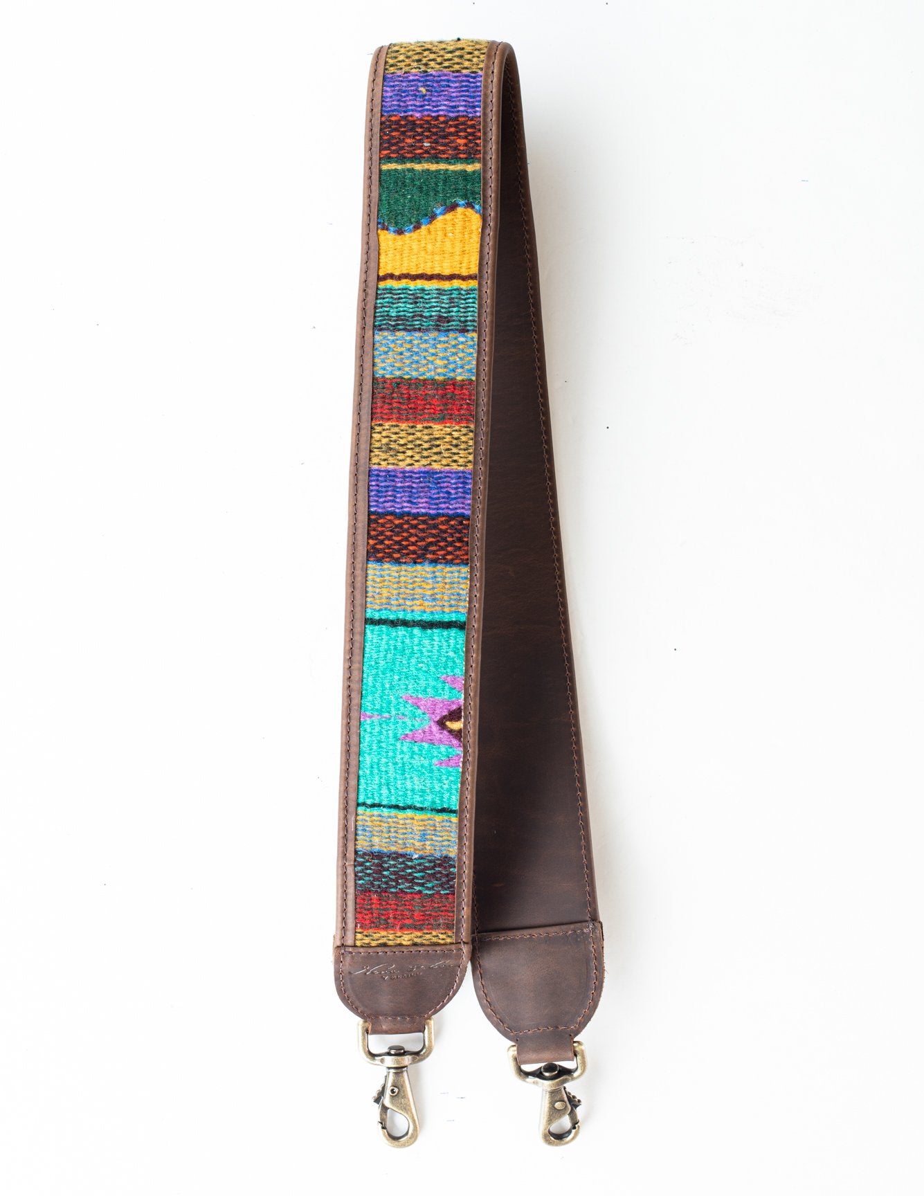 HANDWOVEN BAG STRAP - MEXICO COLLECTION - PAINTHORSE TUMBLED LEATHER NO. 94504