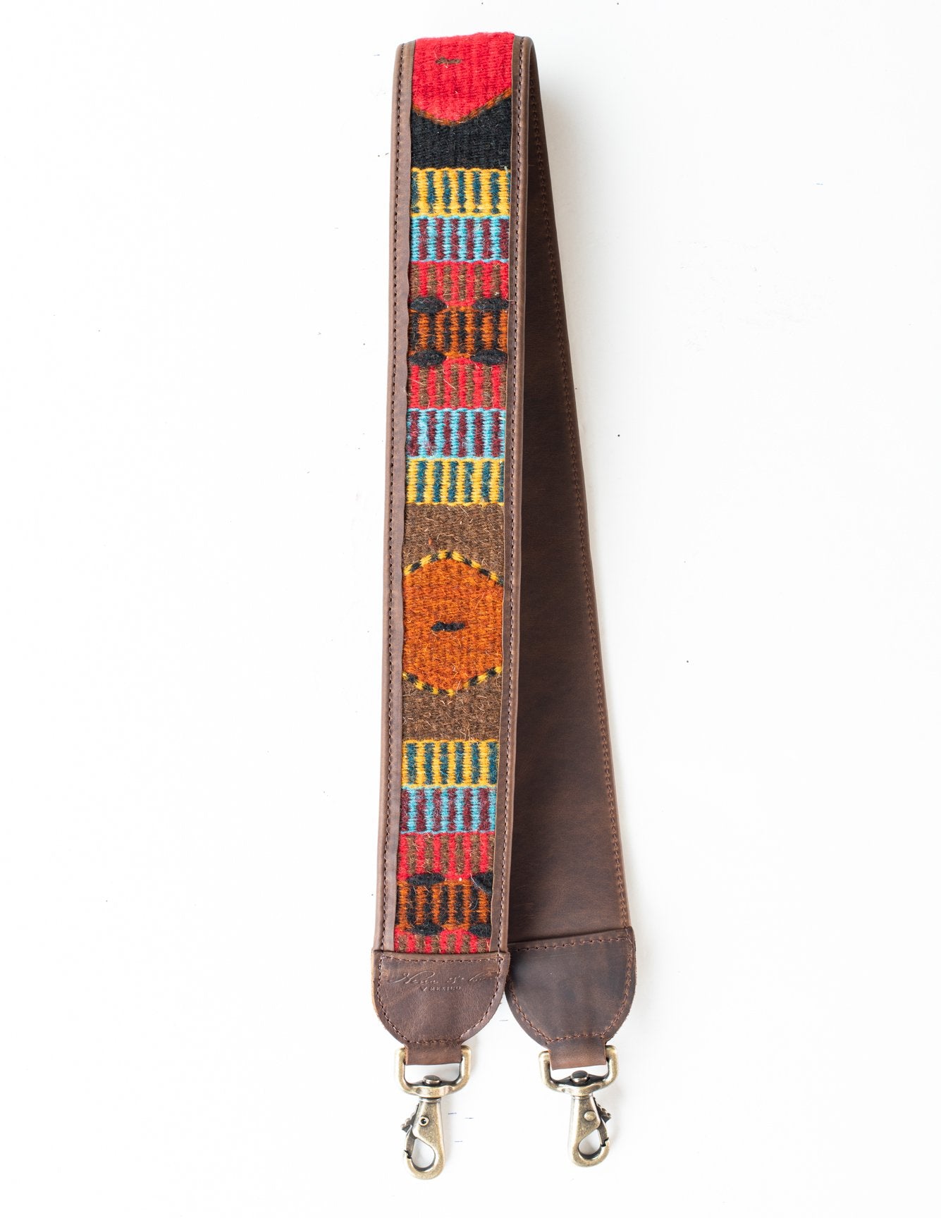 HANDWOVEN BAG STRAP - MEXICO COLLECTION - PAINTHORSE TUMBLED LEATHER NO. 94508