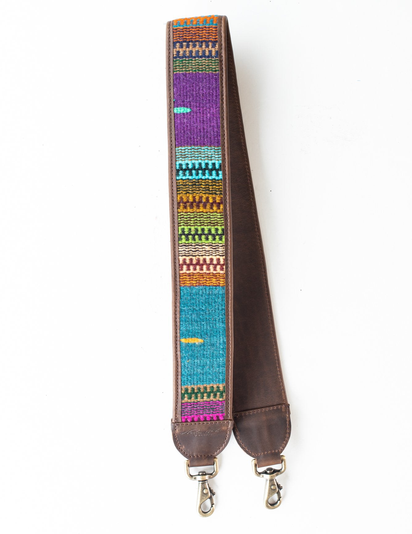 HANDWOVEN BAG STRAP - MEXICO COLLECTION - PAINTHORSE TUMBLED LEATHER NO. 94510
