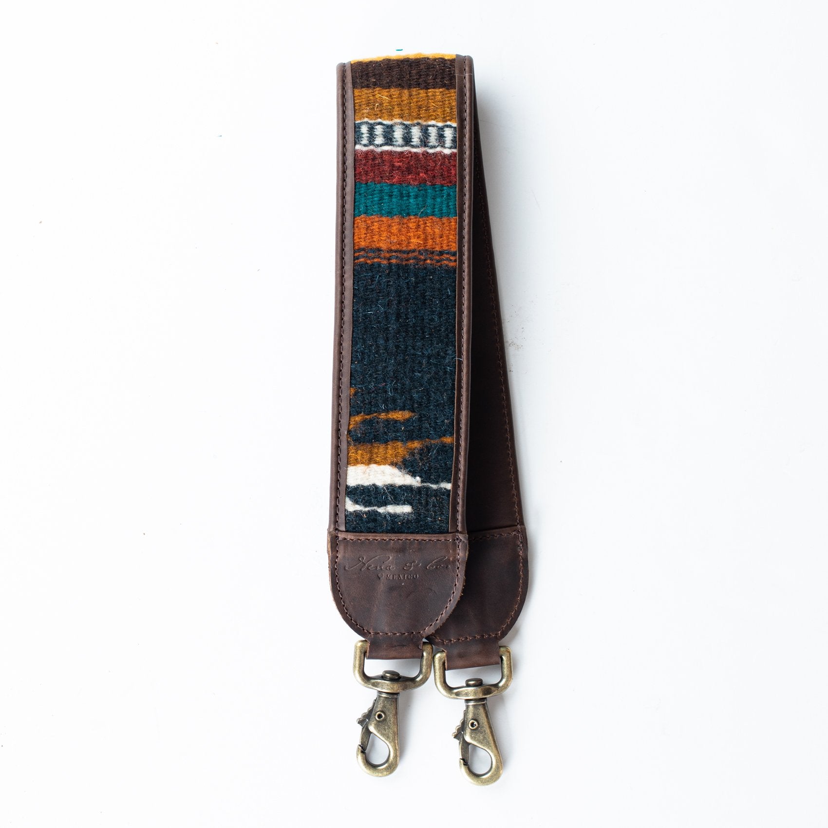 HANDWOVEN MEDIUM BAG STRAP - MEXICO COLLECTION - PAINTHORSE TUMBLED LEATHER NO. 96380