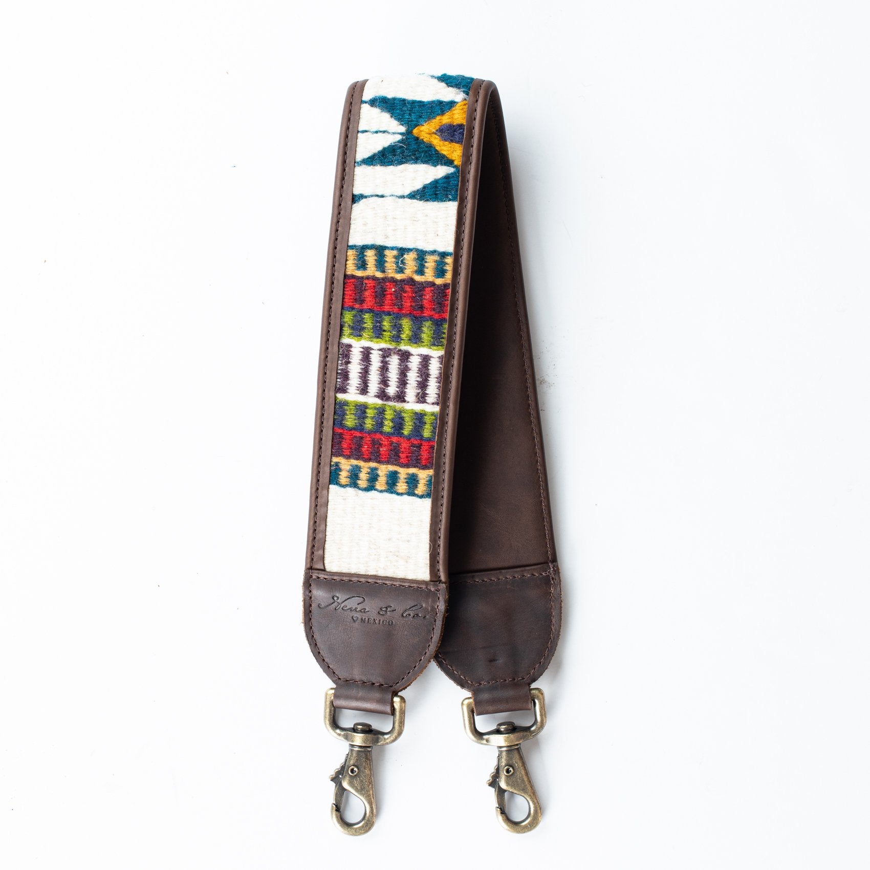 HANDWOVEN MEDIUM BAG STRAP - MEXICO COLLECTION - PAINTHORSE TUMBLED LEATHER NO. 96406