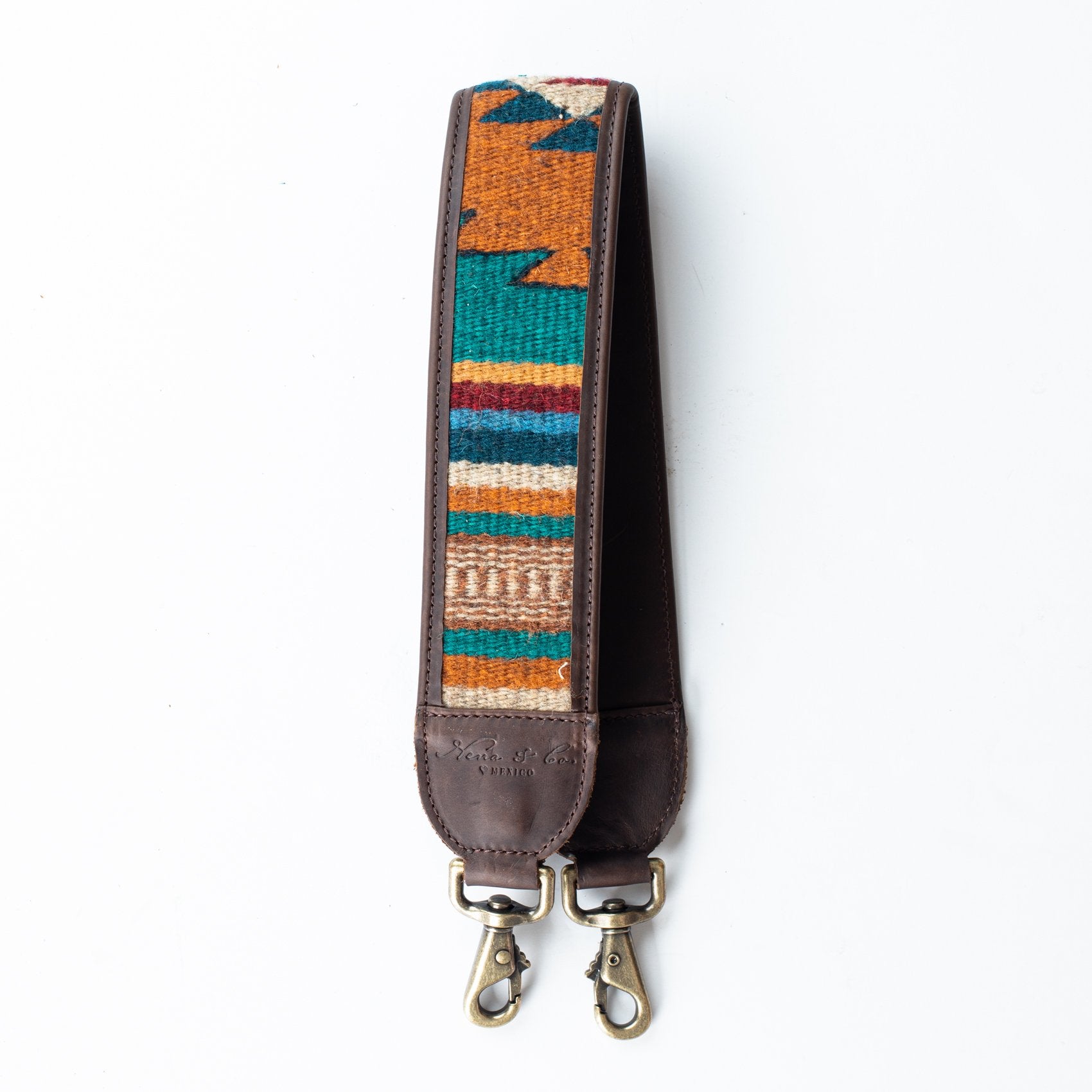 HANDWOVEN MEDIUM BAG STRAP - MEXICO COLLECTION - PAINTHORSE TUMBLED LEATHER NO. 96416