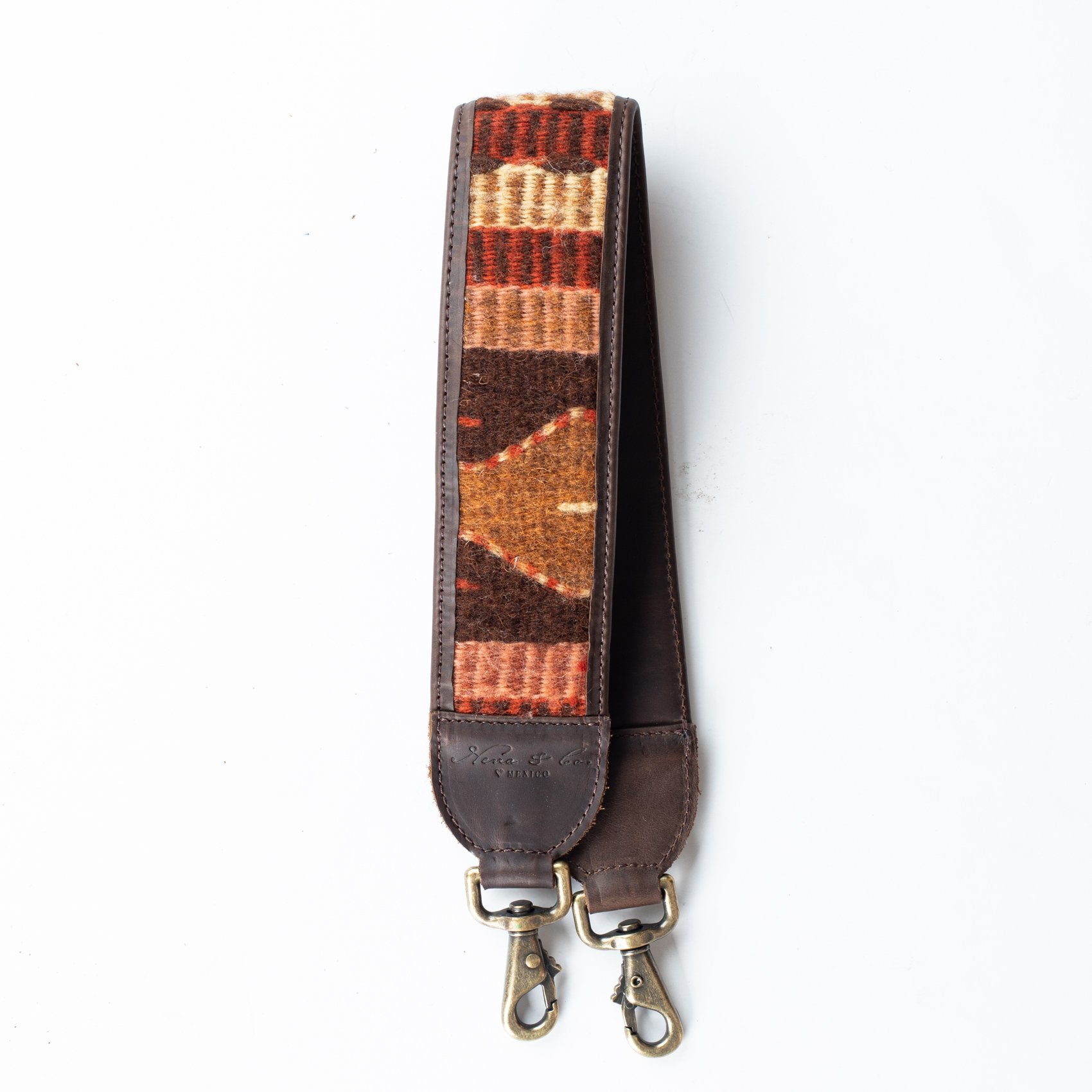 HANDWOVEN MEDIUM BAG STRAP - MEXICO COLLECTION - PAINTHORSE TUMBLED LEATHER NO. 96436