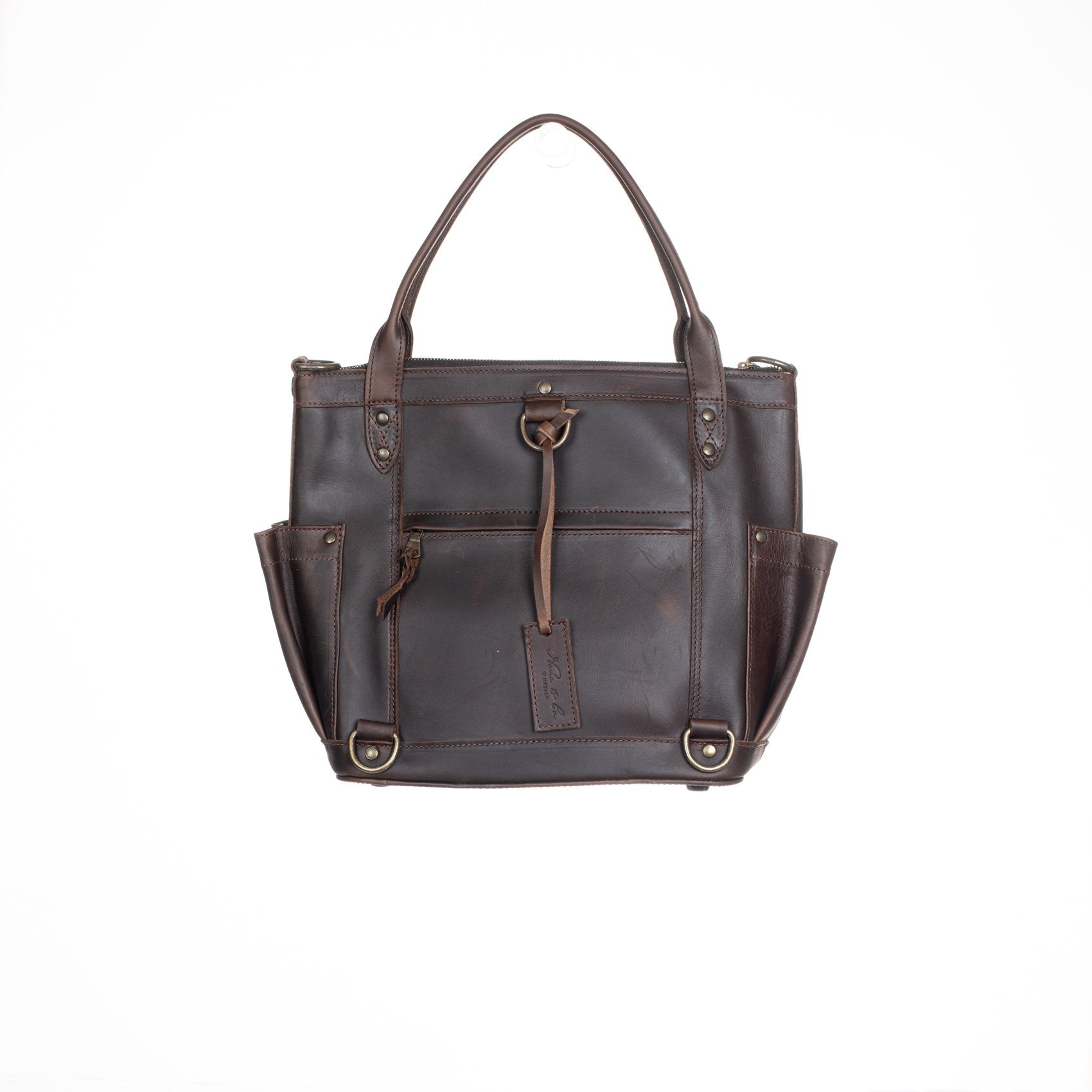 THE PERFECT BAG MEDIUM - MEXICO COLLECTION - HANDWOVEN FRONT NO. 98966 - PAINTHORSE TUMBLED LEATHER