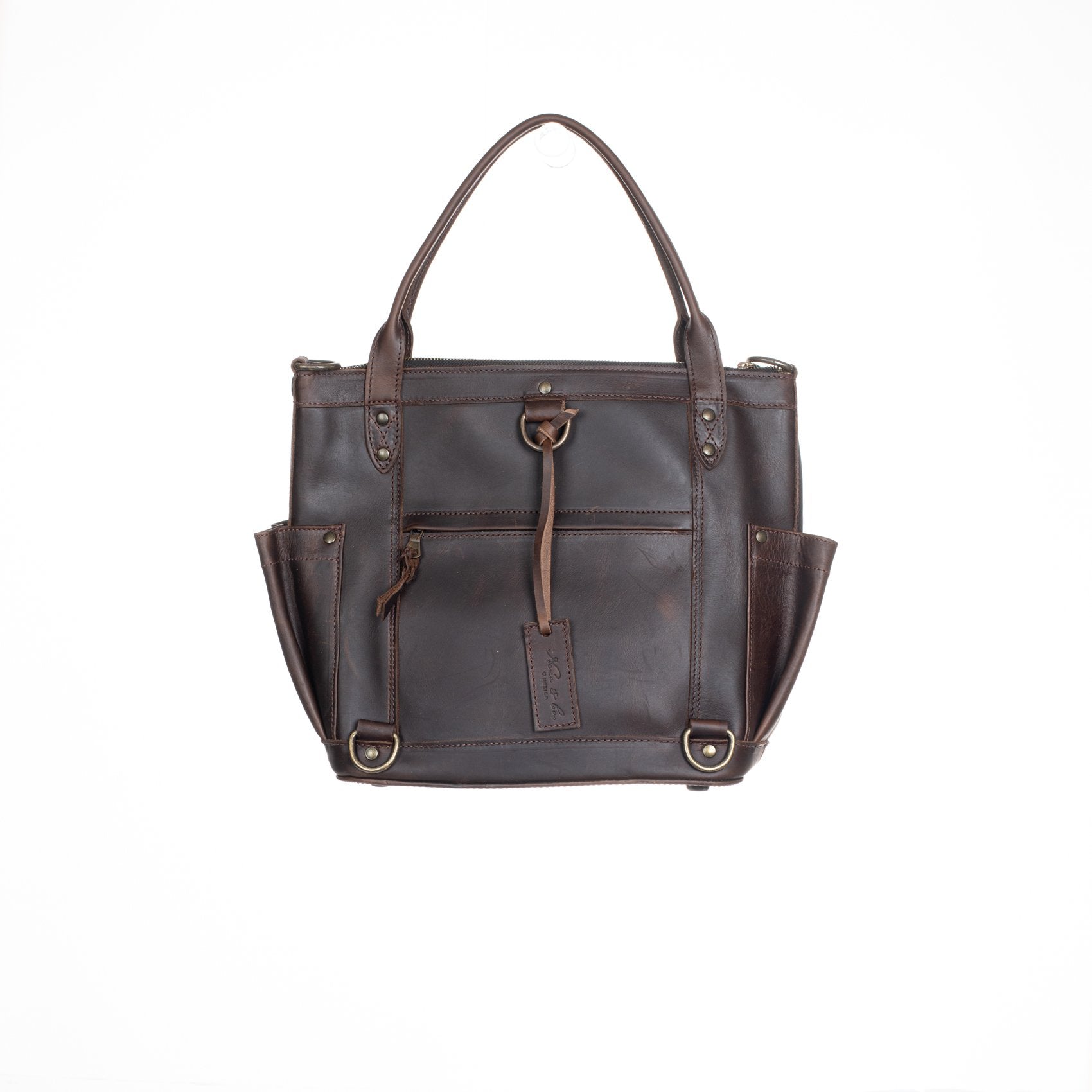 THE PERFECT BAG MEDIUM - MEXICO COLLECTION - HANDWOVEN FRONT NO. 98976 - PAINTHORSE TUMBLED LEATHER