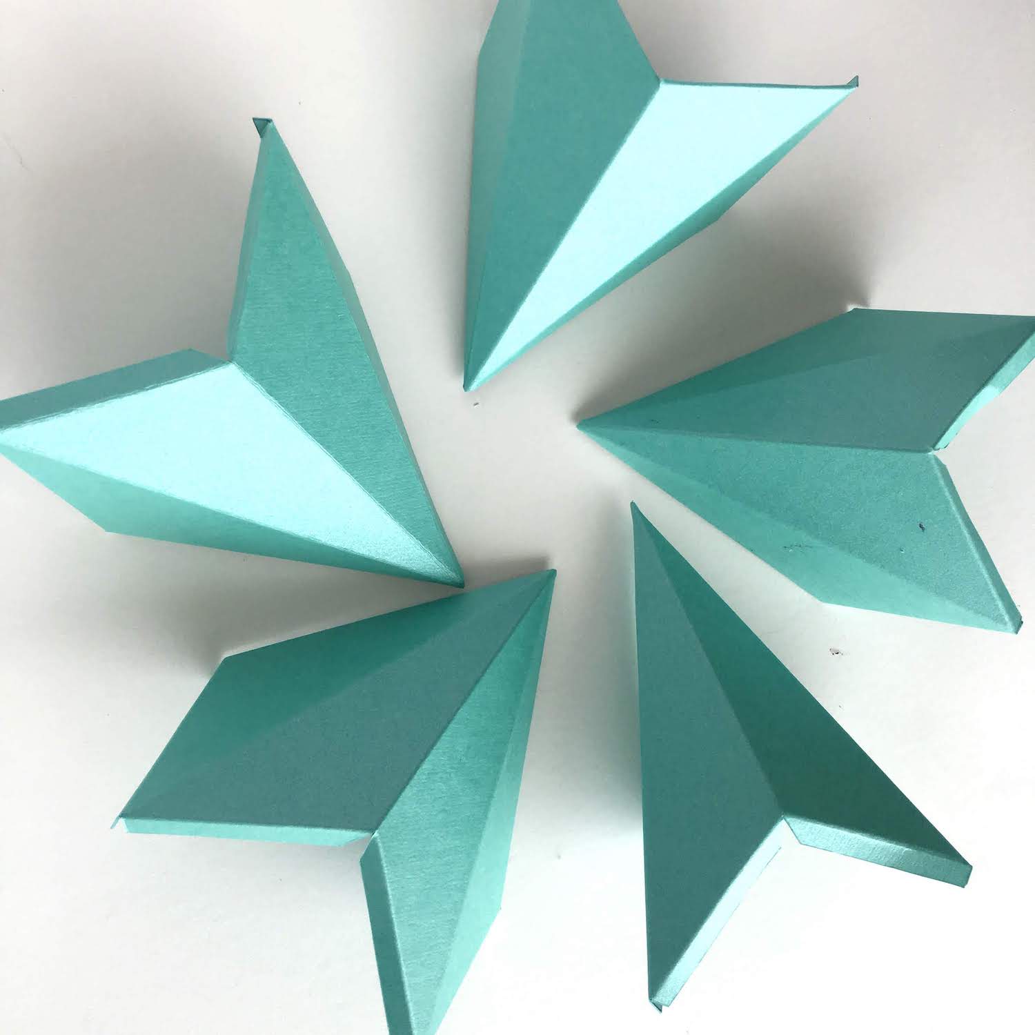 how to make 3d origami stars step by step