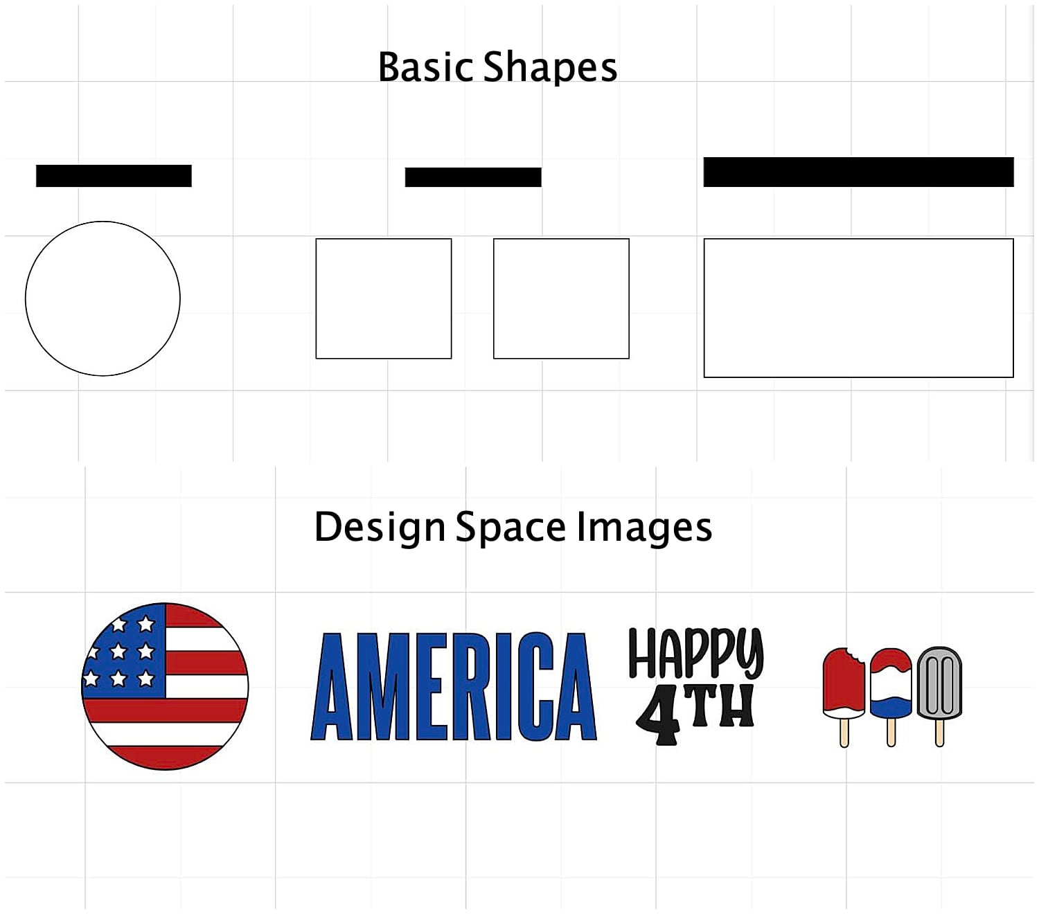 design space files for 4th of july tiered tray signs