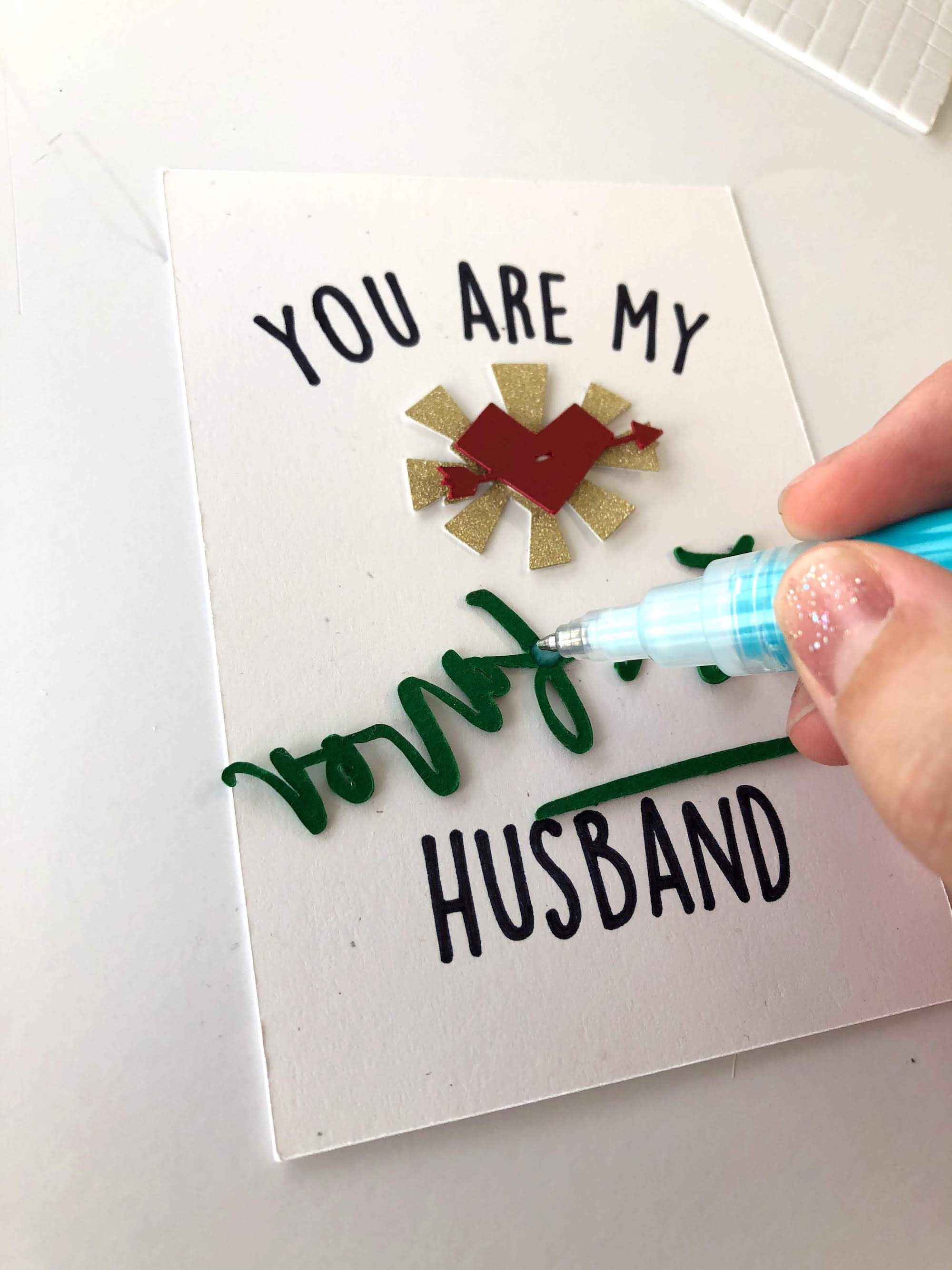 You Are My Favorite Husband Cardstock Paper Card