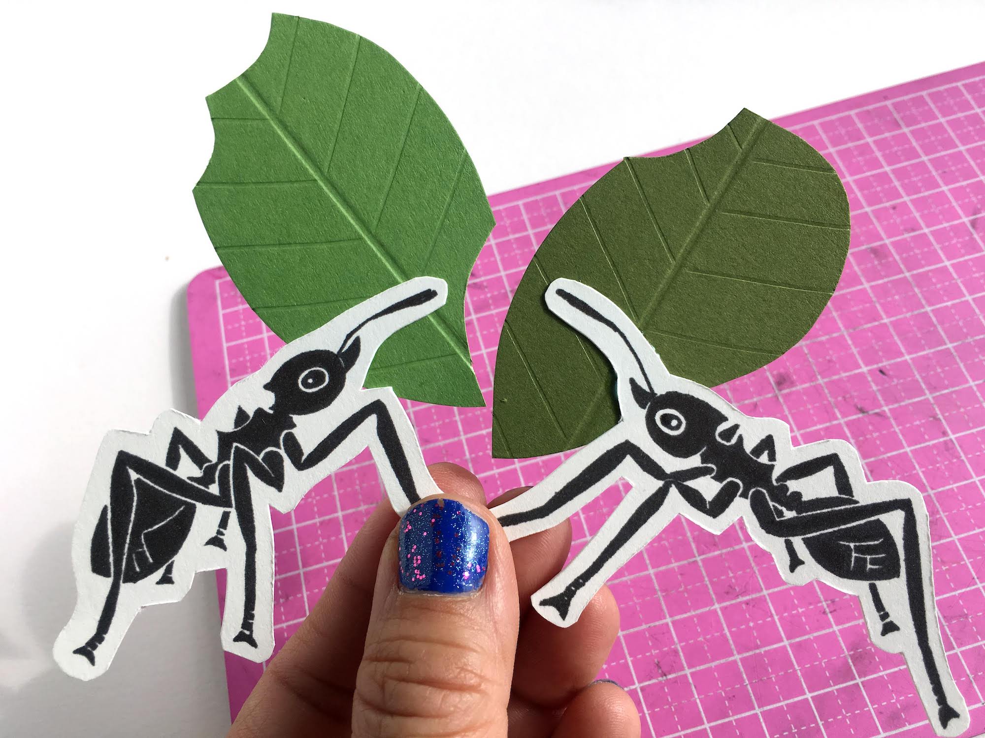 Leaf Cutter Ants Cardstock Paper Valentine Card