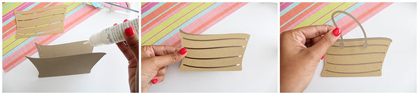 assembling bag for beach bag gift card holder