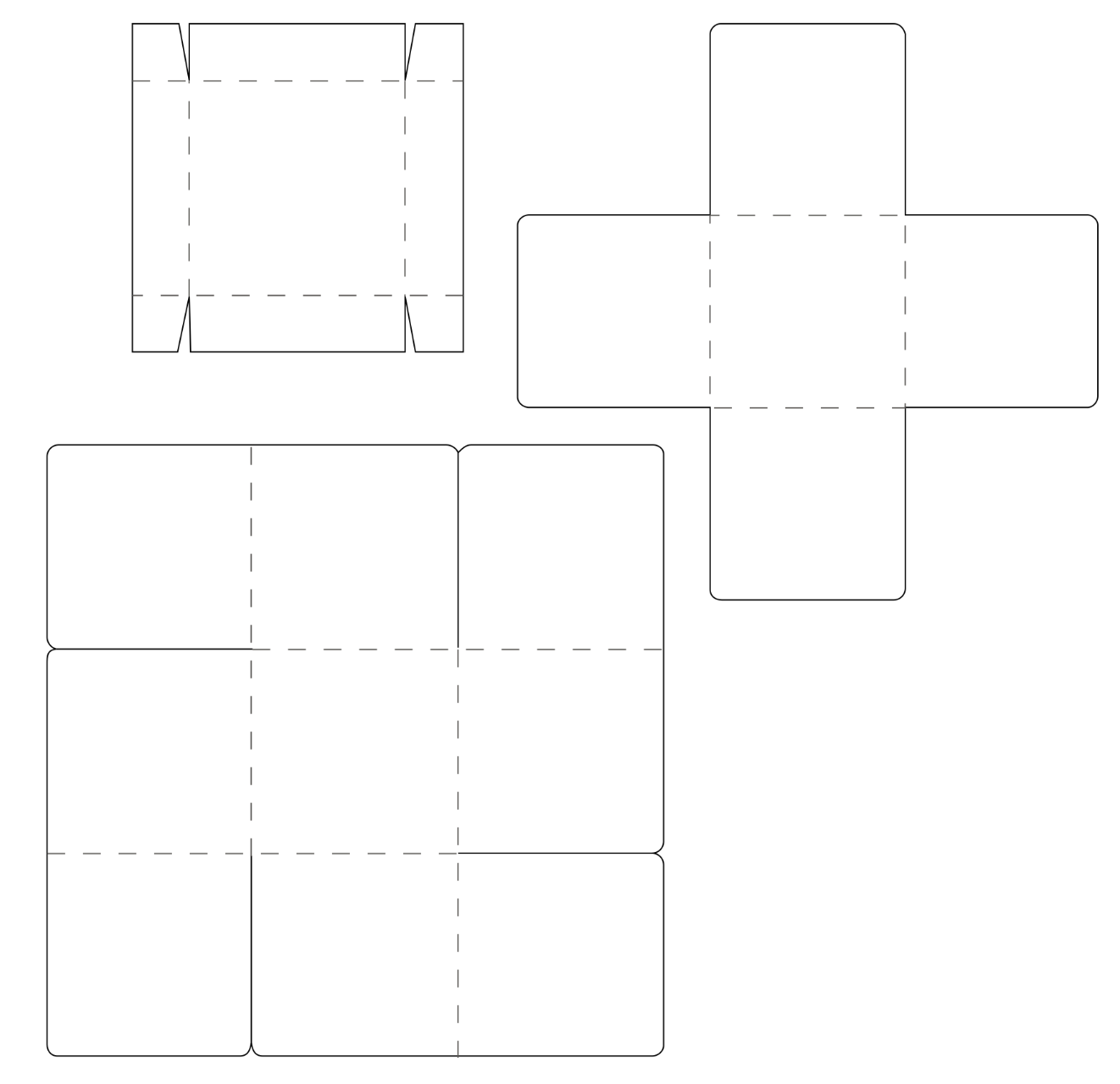 Printable Exploding Box Template 12X12