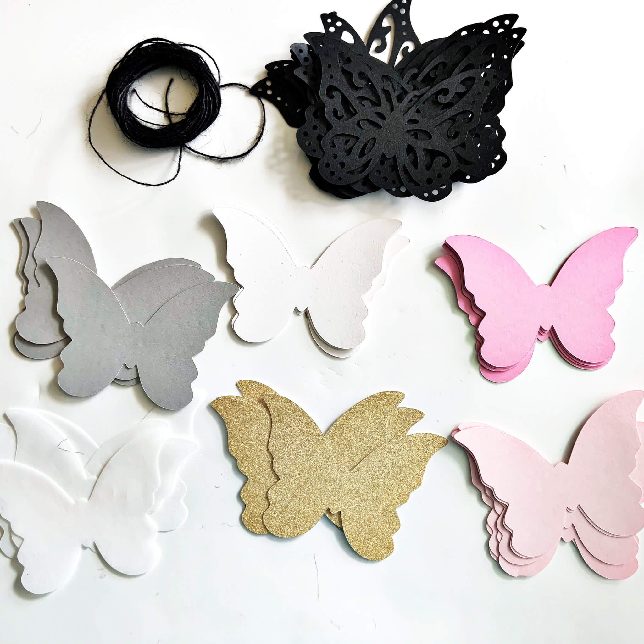 Die Cut Paper Butterfly Garland – Cardstock Warehouse