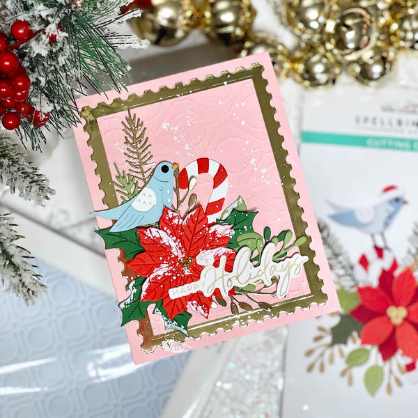 Christmas Bird and Foliage Card