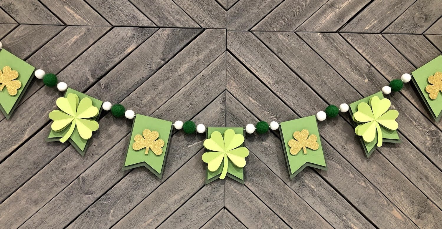 St. Patrick's Day 4-Leaf Clover Banner