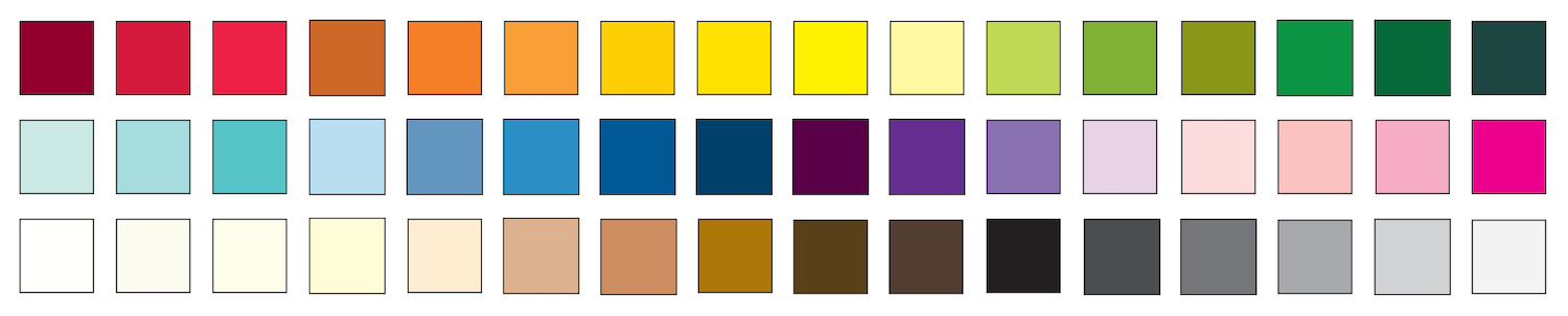 cmyk color chart coral