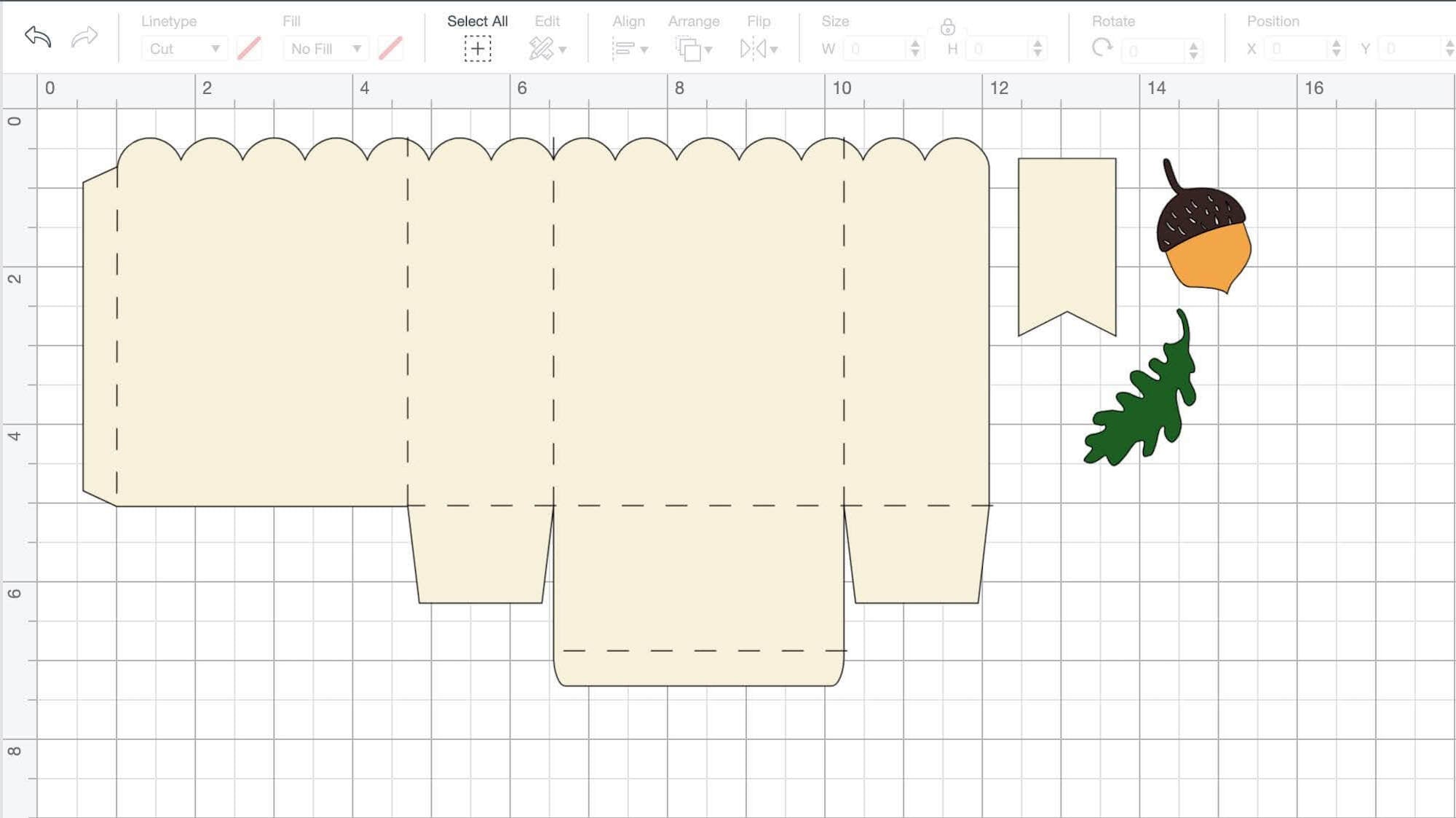 Cricut Design Space Files for Autumn Mini Bags