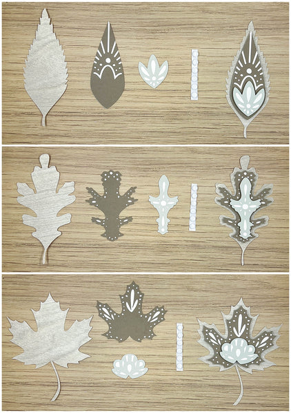 Layering Leaves for Neutral Fall Leaf Garland