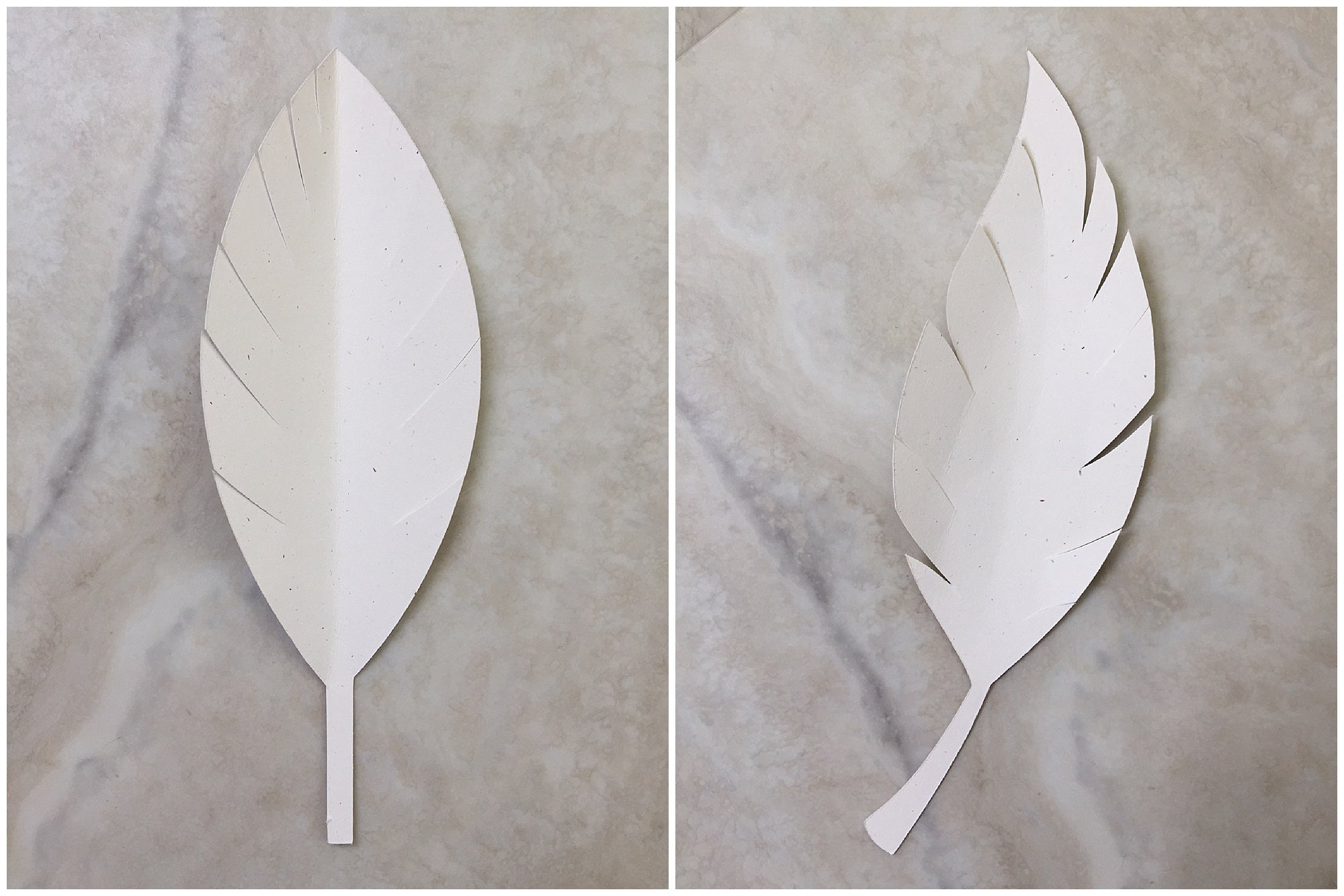 DIY Paper Feathers Wall Art Hanging