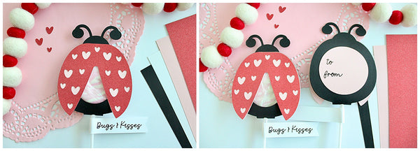 Valentine's Day lovebug lollipop holder
