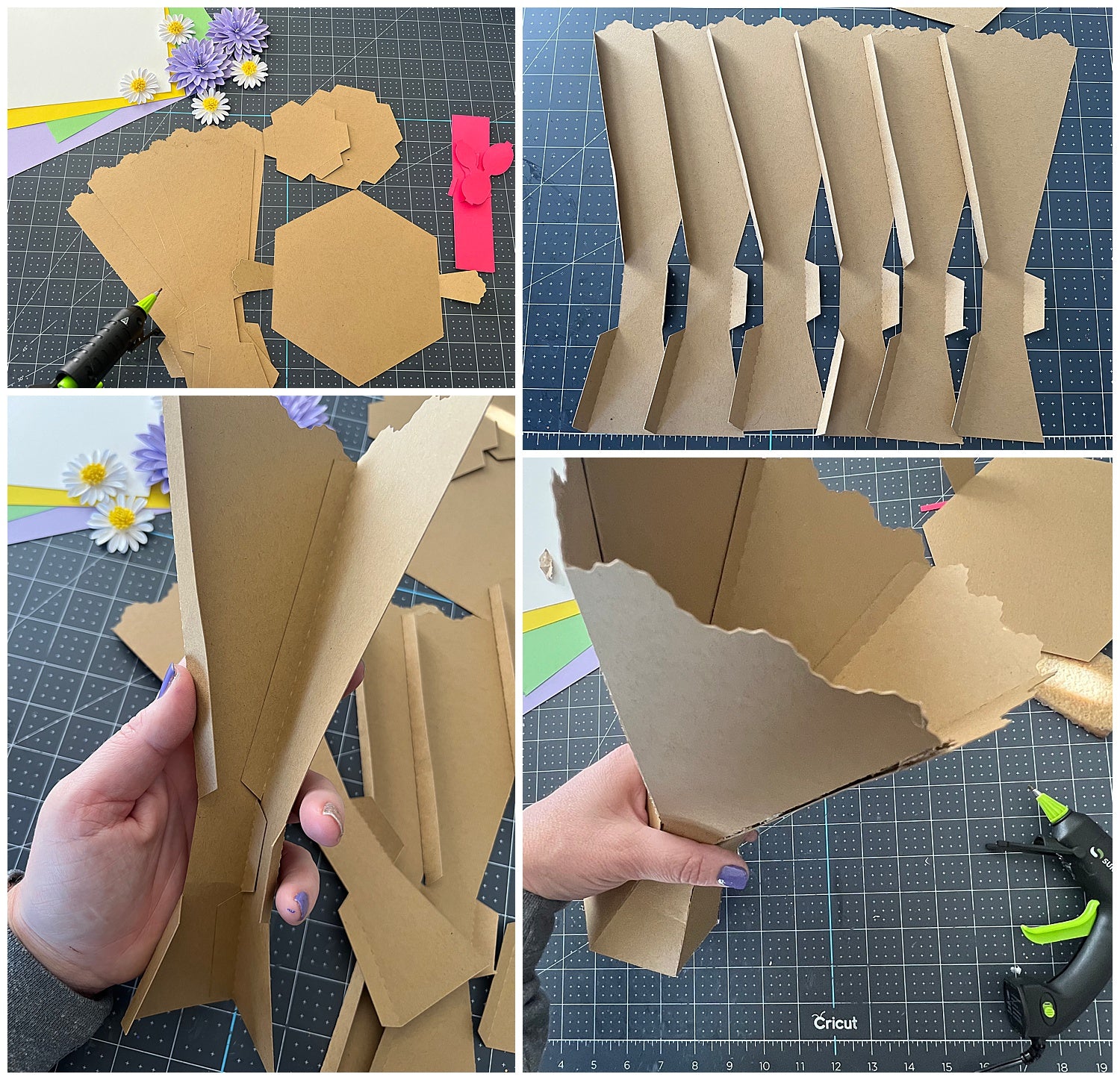 building paper vase
