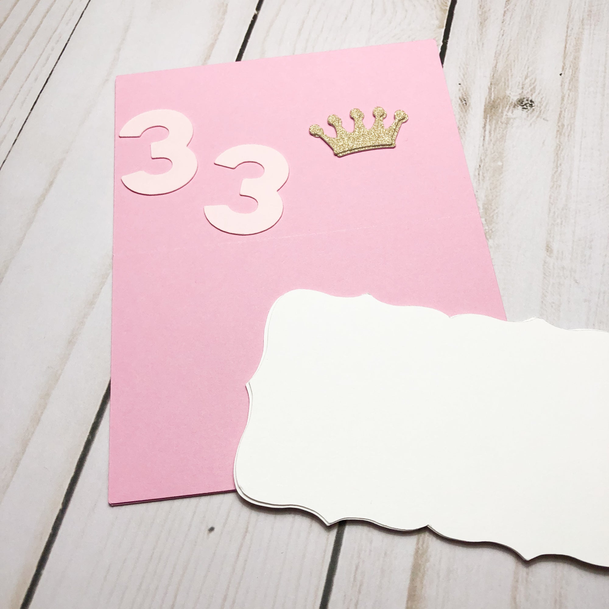 DIY Cardstock Paper Princess Food Tent Cards