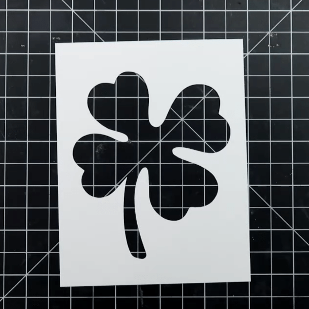 St. Patrick's Day Rainbow Clover Shaker Card Cut Out