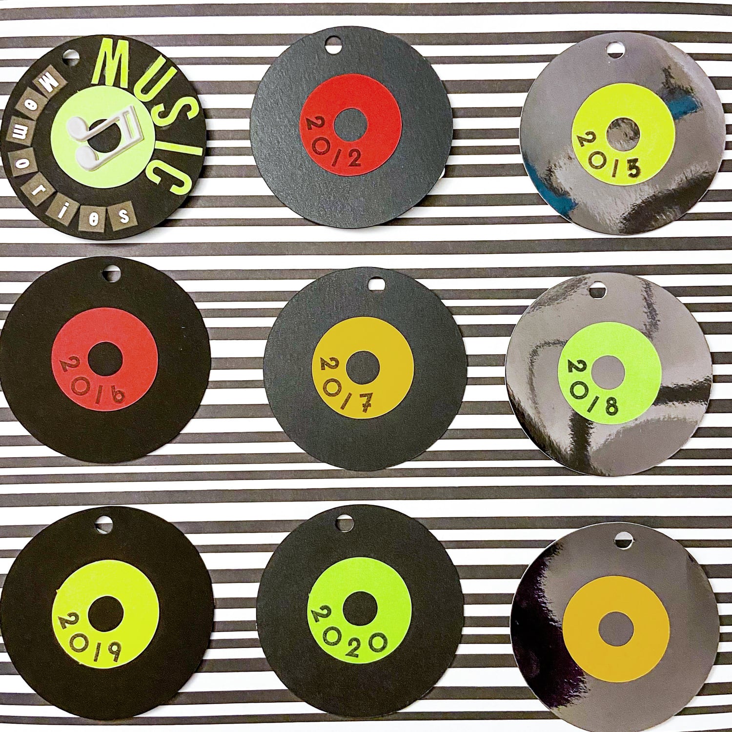 labels on front of paper records