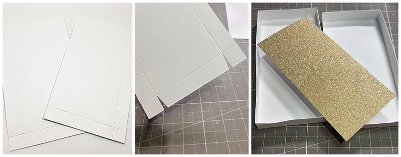 making paper box for flower card box