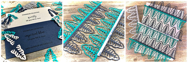 die cuts and assembly of simple hello card