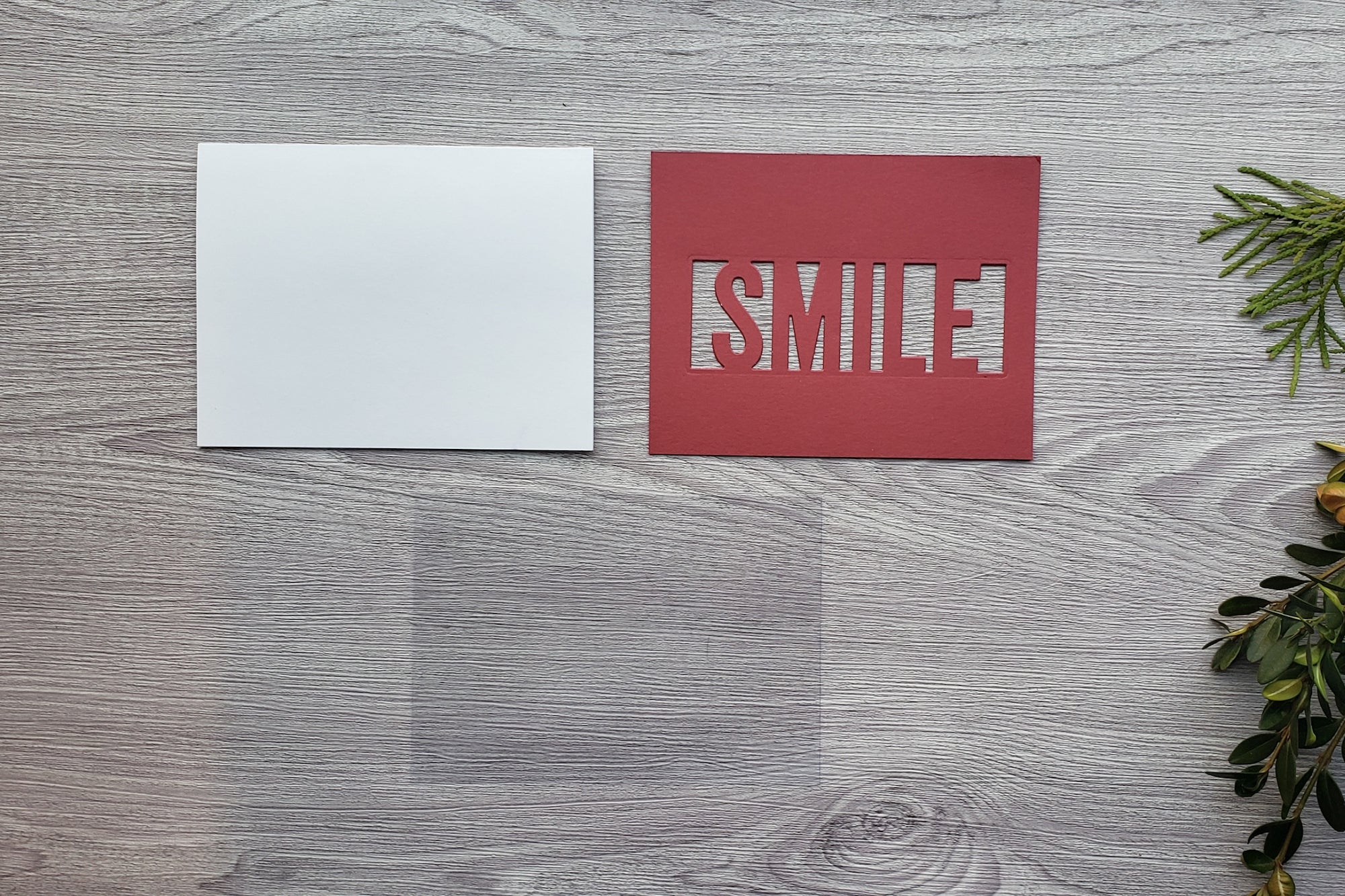 DIY Smile Cardstock Paper Shaker Card Pieces