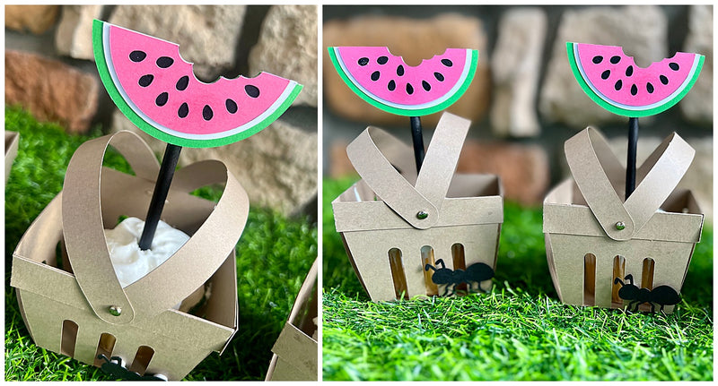 Watermelon Basket Cupcake Holders