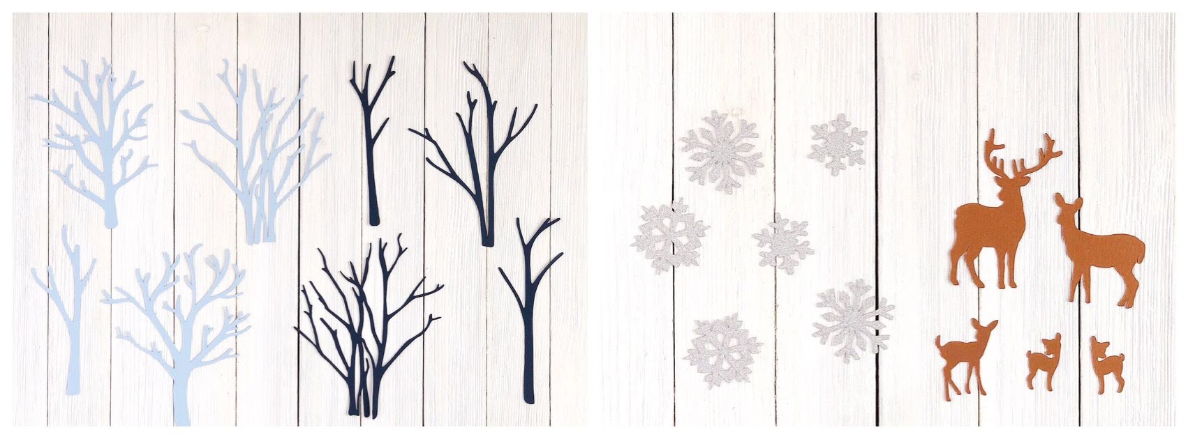 DIY Cardstock Paper Winter Scene 