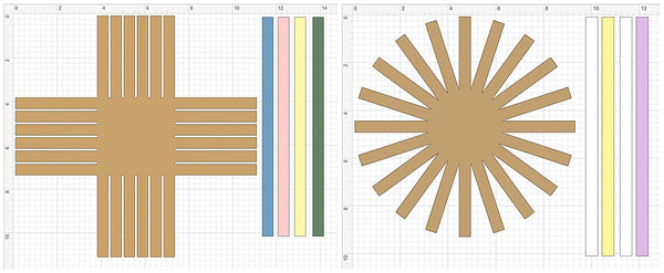 design space screenshot of woven basket svgs