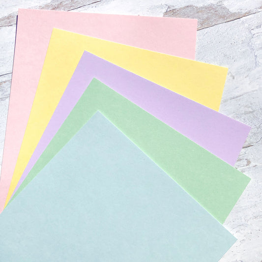 Buy Merakii premium colored A5 cardstock paper sheets for art and craft.  300Gsm thick 20 sheets in 5 soft pastel colors. Assorted paper pack Online  at desertcartINDIA