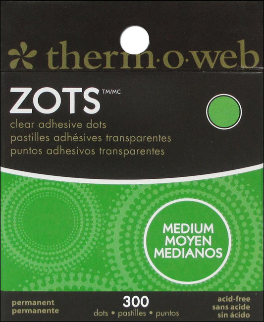 Therm-O-Web 3D ZOTs Adhesive Dots - Clear, Pkg of 200