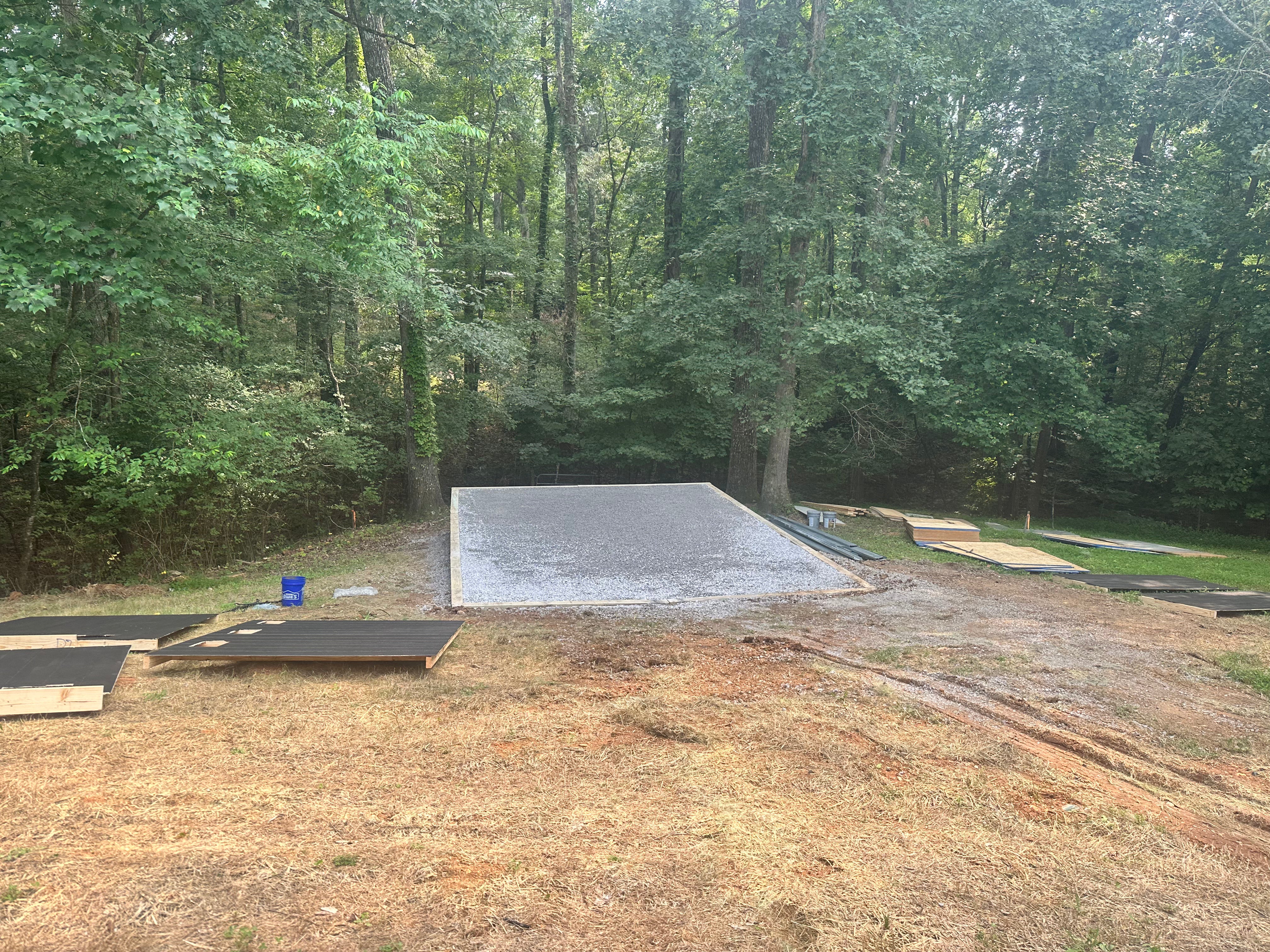 Custom Site Preparation — Shed